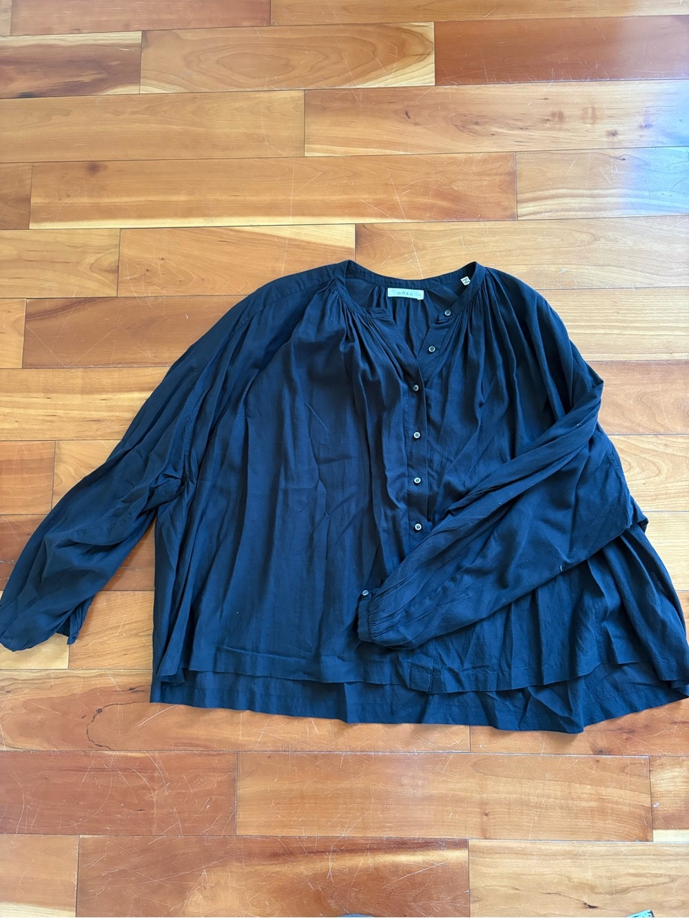 Down Jane Blouse, Black